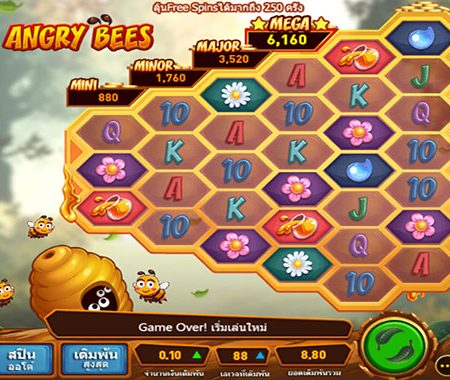 Angry Bees Slot – แนะนำวิธีเล่นสล็อต Angry Bees ที่ M88